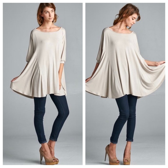 06 Boho Loose Fit Flowy Tunic top - Picture 3 of 4